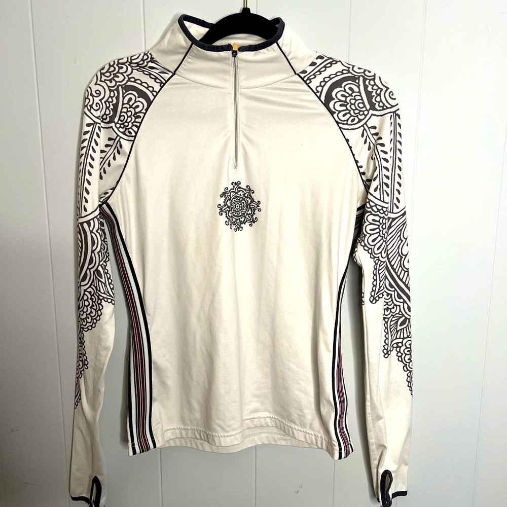 Athleta 1/4 Zip Pullover with Thumb Hole Sleeves S